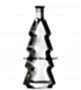 100ml Karácsonyfa üvegpalack