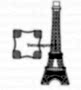 200ml Eiffel-torony üvegpalack