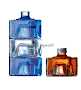 200ml Hármas Kocka üvegpalack PP31,5