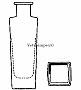 200ml Hébé Carre üvegpalack