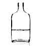 200ml Lapos üveg üvegpalack