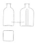 350ml Cilindro Cubo üvegpalack