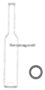 350ml Collo Cilindro /Platina/ üvegpalack - pálinkás üveg