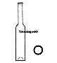 350ml Collo Cilindro /Platina/ antik zöld üvegpalack - pálinkás üveg