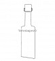 40ml Itálico üvegpalack - pálinkás üveg