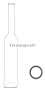 500ml Collo Cilindro /Platina/ üvegpalack - pálinkás üveg