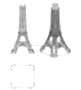 50ml Eiffel-torony üvegpalack - PP18