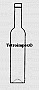 750ml Bordói antik zöld üvegpalack